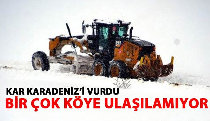 Artvin ve Rize'de bir çok köye ulaşılamıyor