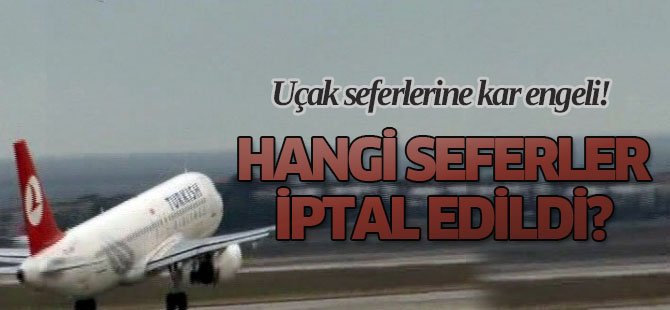 Trabzon'da havayolu ulaşımına kar engeli