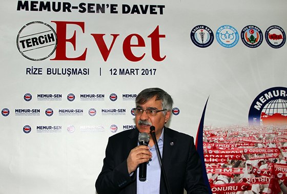 'Memur-Sen’e Davet, Tercih Evet' buluşması Rize'de gerçekleştirildi