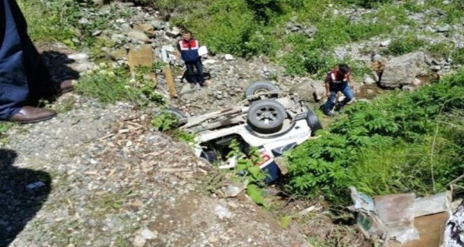 Giresun’da trafik kazası 1 ölü 2 yaralı