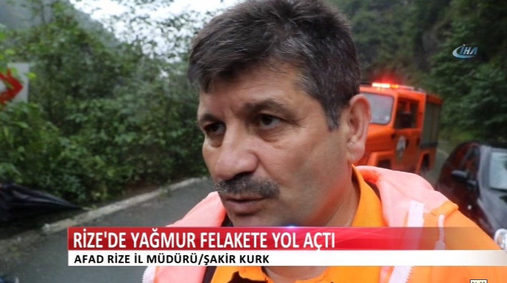 Rize Afad Müdürü Şakir Kurk'tan açıklama