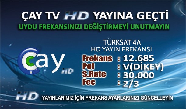 Karadeniz Bölgesinin Tek HD Kanalı ÇAYTV