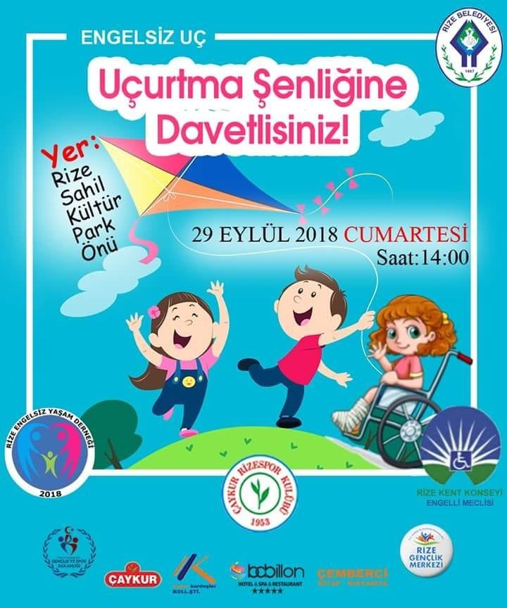 Engelli genç ve çocuklar için organize edilen uçurtma şenliği ertelendi