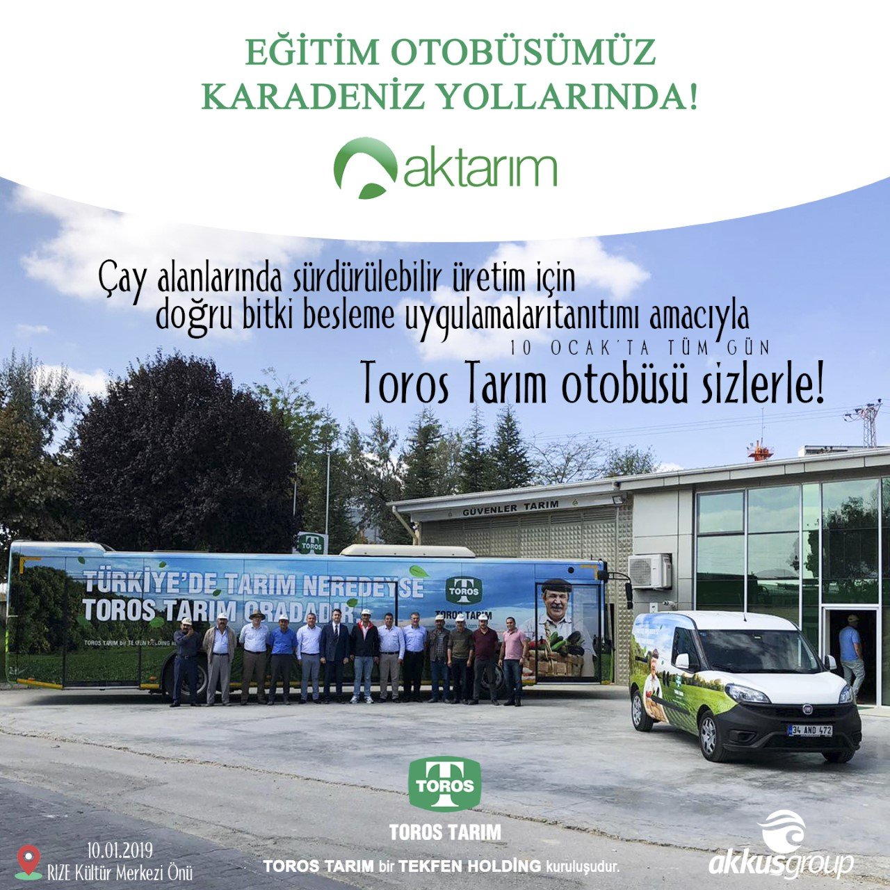 TOROS TARIM OTOBÜSÜ RİZE'DE