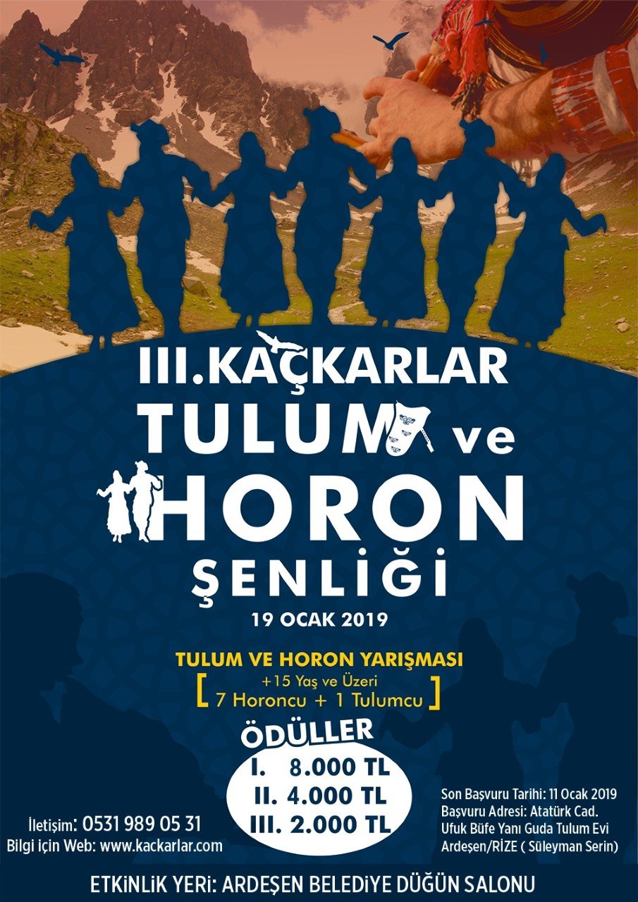 III. Kaçkarlar Tulum ve Horon Şenliği Yapılacak