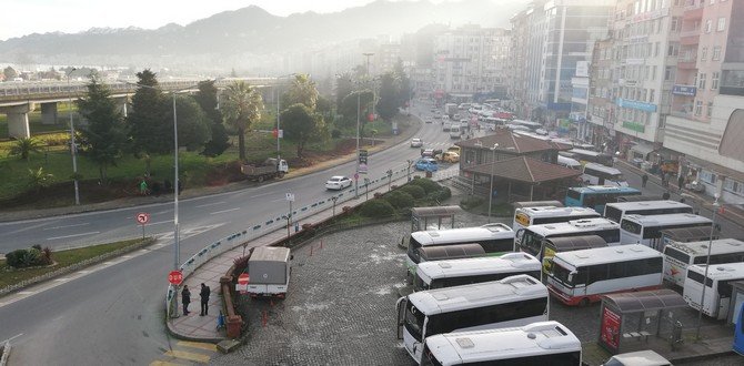 Rize’de Dolmuş Durakları 6 Şubat’ta Taşınmaya Başlayacak