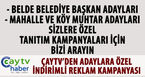 ÇAYTV DEN SEÇİM İNDİRİM KAMPANYASI