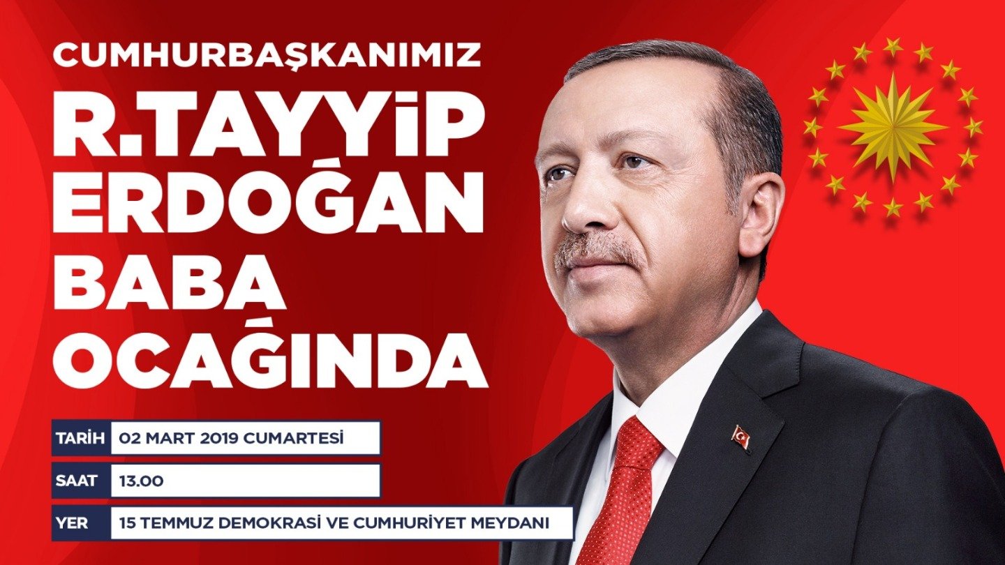 CUMHURBAŞKANI ERDOĞAN RİZE’YE GELİYOR