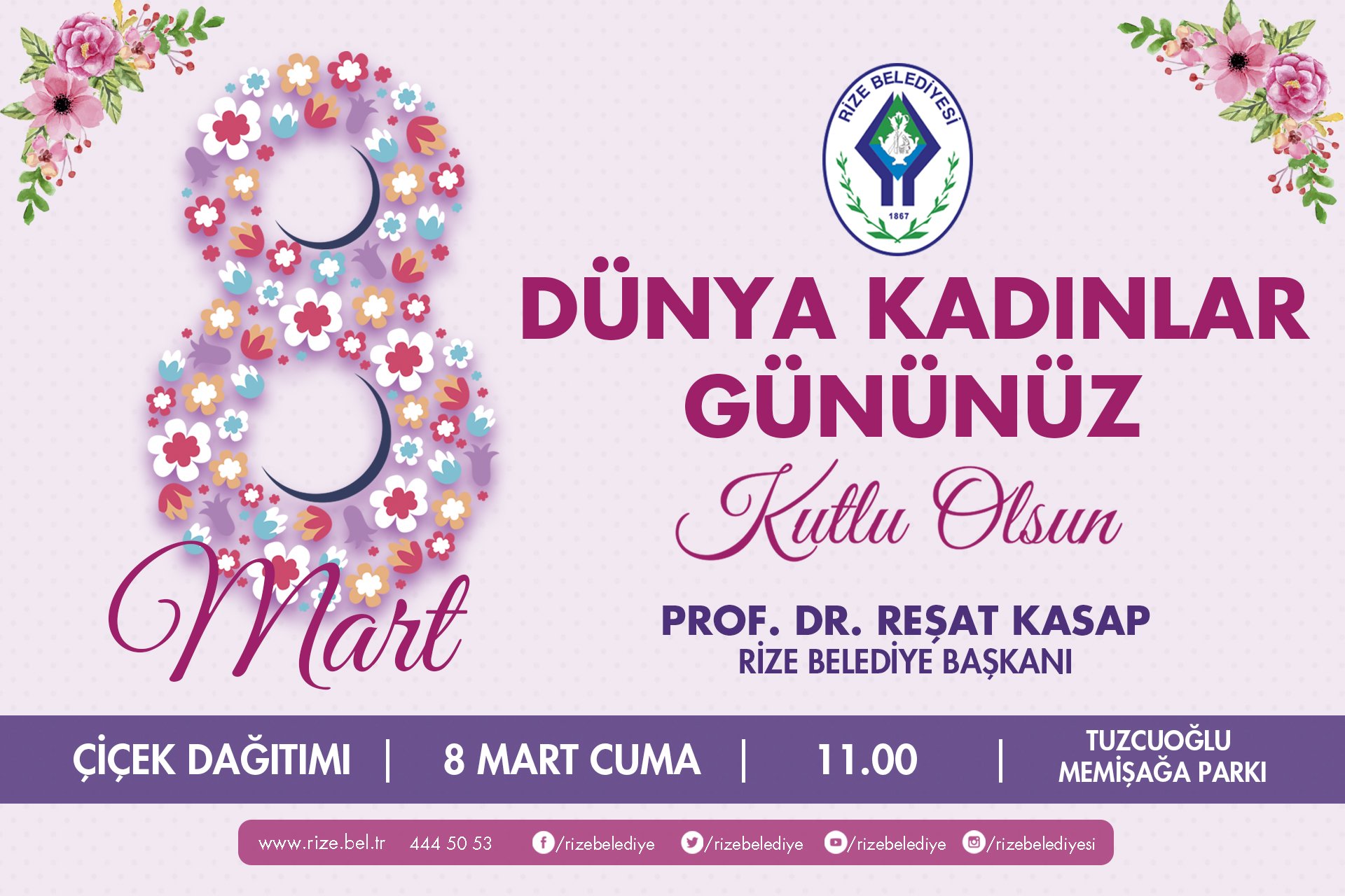 BAŞKAN KASAP’TAN ‘8 MART DÜNYA KADINLAR GÜNÜ’ MESAJI