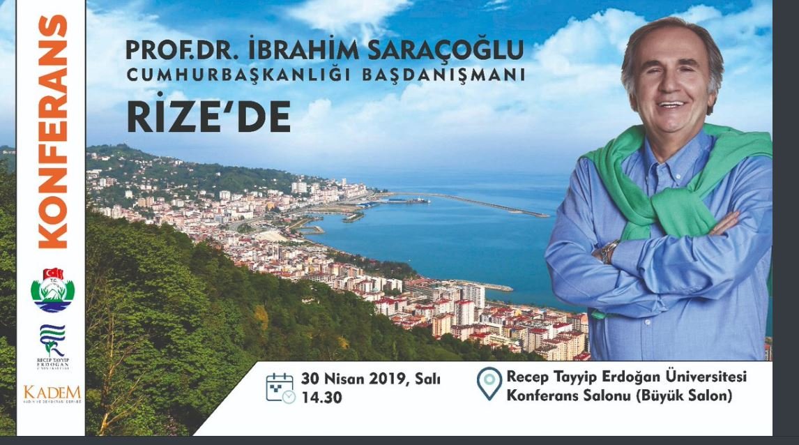 Prof. Dr. İbrahim Saraçoğlu Rize'ye Geliyor