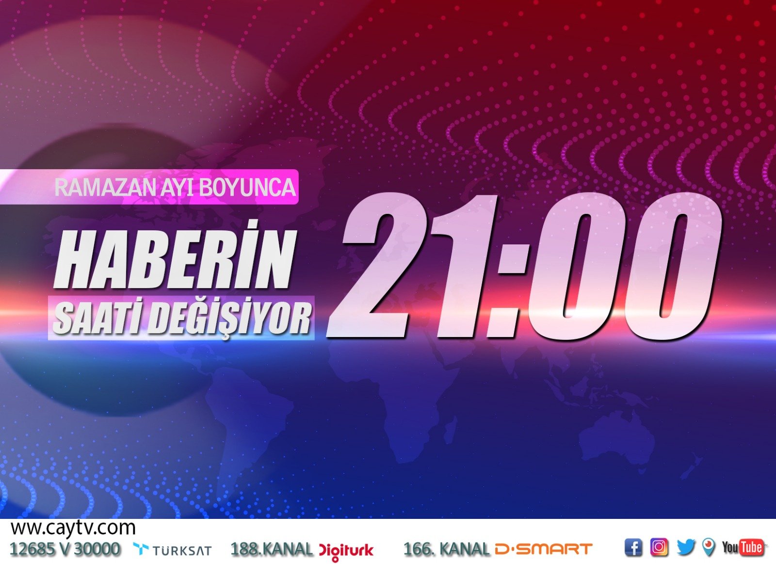 Çay Tv Ana Haber Ramazan Ayında Saat 21'de Yayınlanacak
