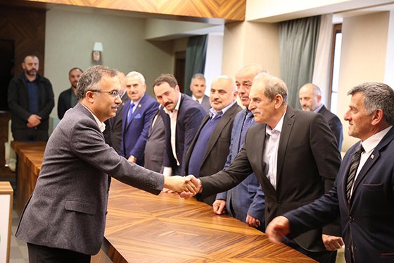 Vali Çeber, Muhtarlarla Bir Araya Geldi