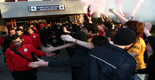 Galatasaray samsun'da coşkuyla karşılandı