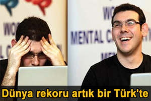 Dünya rekoru artık bir Türk'te