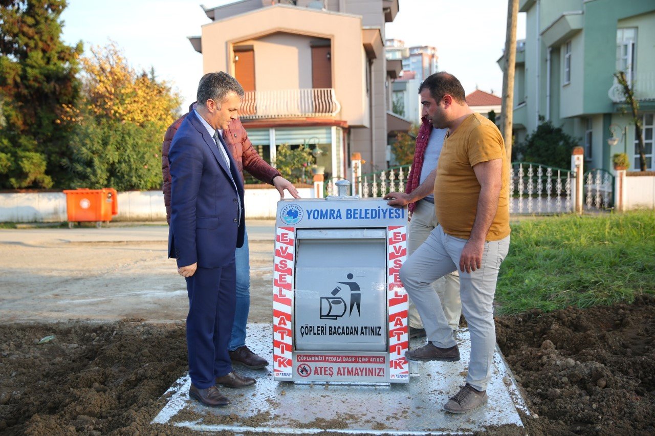 Yomra’da çöpler yeraltına alınıyor