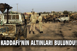 Kaddafi'nin 20 ton altını bulundu