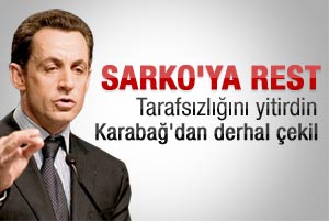 Sarkozy'e Karabağ resti: Minsk Grubu'ndan çekil