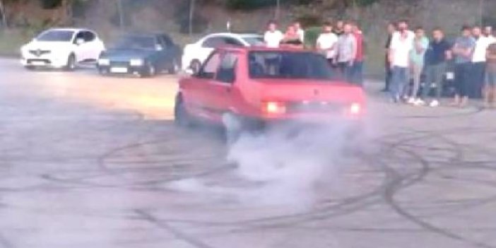 Trabzon'da Otomobili İle Drift Yapan Sürücüye Ceza