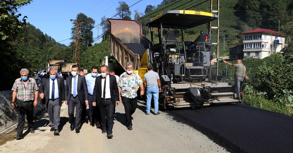 Rize İl Özel İdaresi Çalışmalara Devam Ediyor