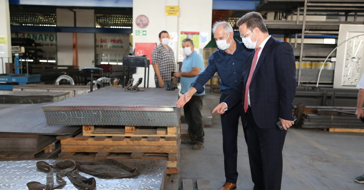 Vali Enver Ünlü, 1’inci OSB’de İncelemelerde Bulundu