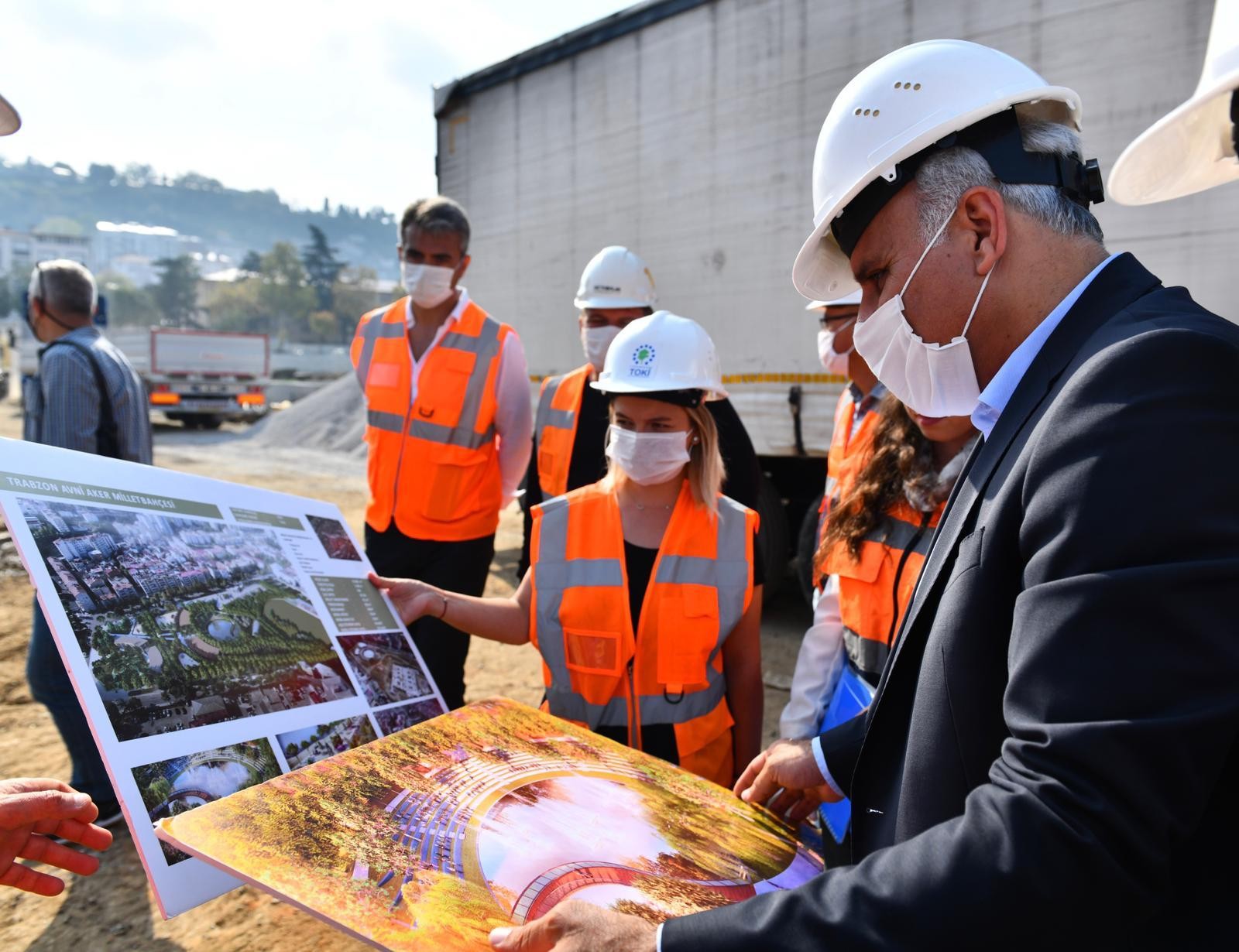 Trabzon'da Millet bahçesinde çalışmalar hız kesmiyor
