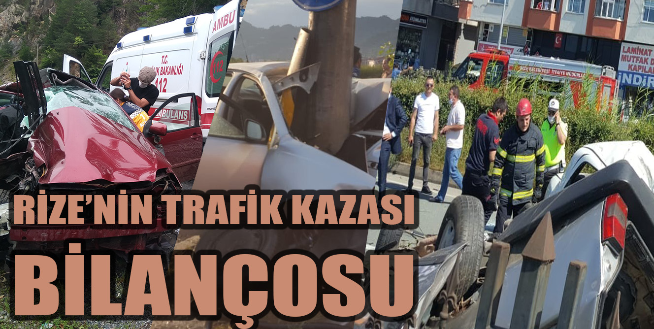 Rize'nin Trafik Kaza Bilançosu