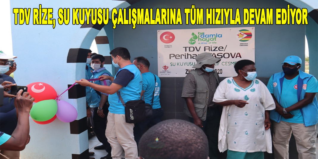TDV Rize, Su Kuyusu Çalışmalarına Tüm Hızıyla Devam Ediyor