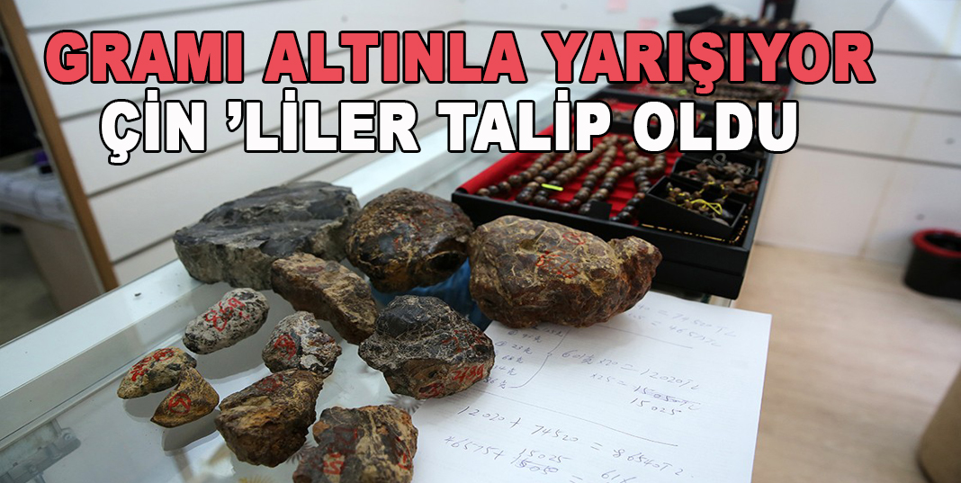 Gramı altınla yarışan kehribara Çin talip oldu