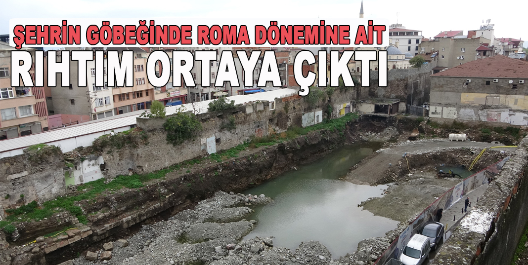 Trabzon’un göbeğinde Roma dönemine ait rıhtım ortaya çıktı