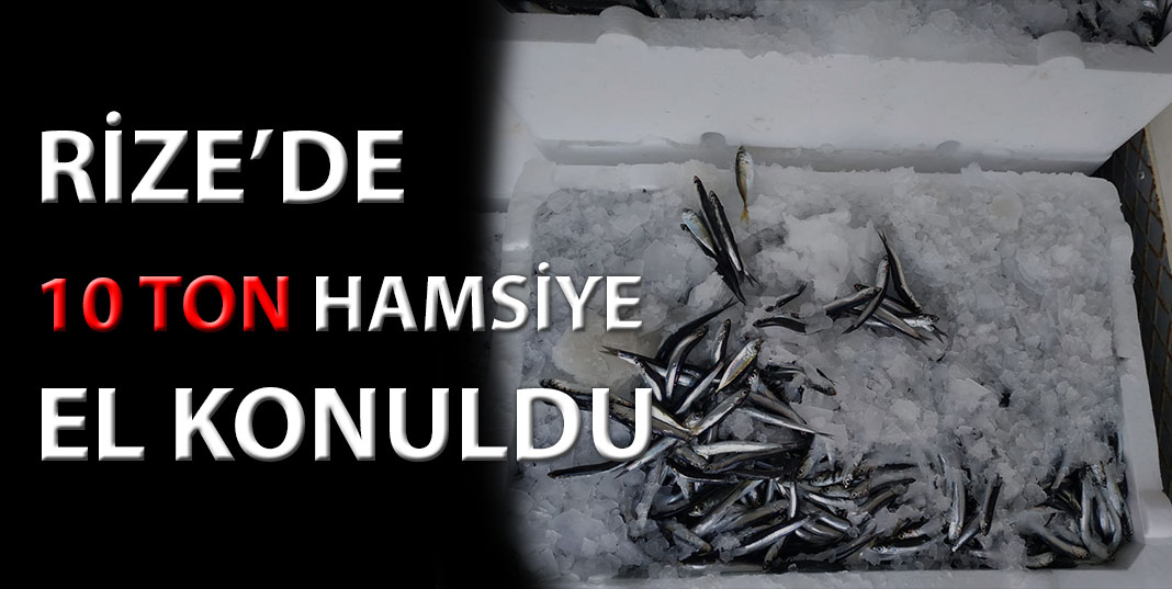 10 Ton Hamsiye El konuldu
