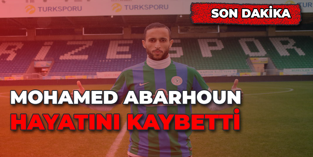 Çaykur Rizespor'un Orta Sahası Mohmed Abarhoun'dan Kötü Haber