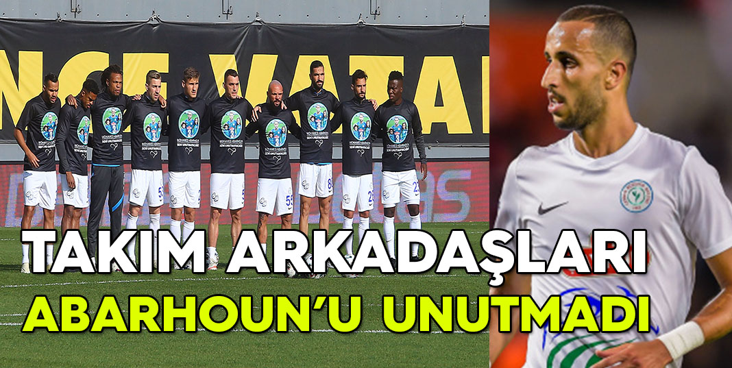 Rizesporlu futbolcular, Abarhoun'u unutmadı
