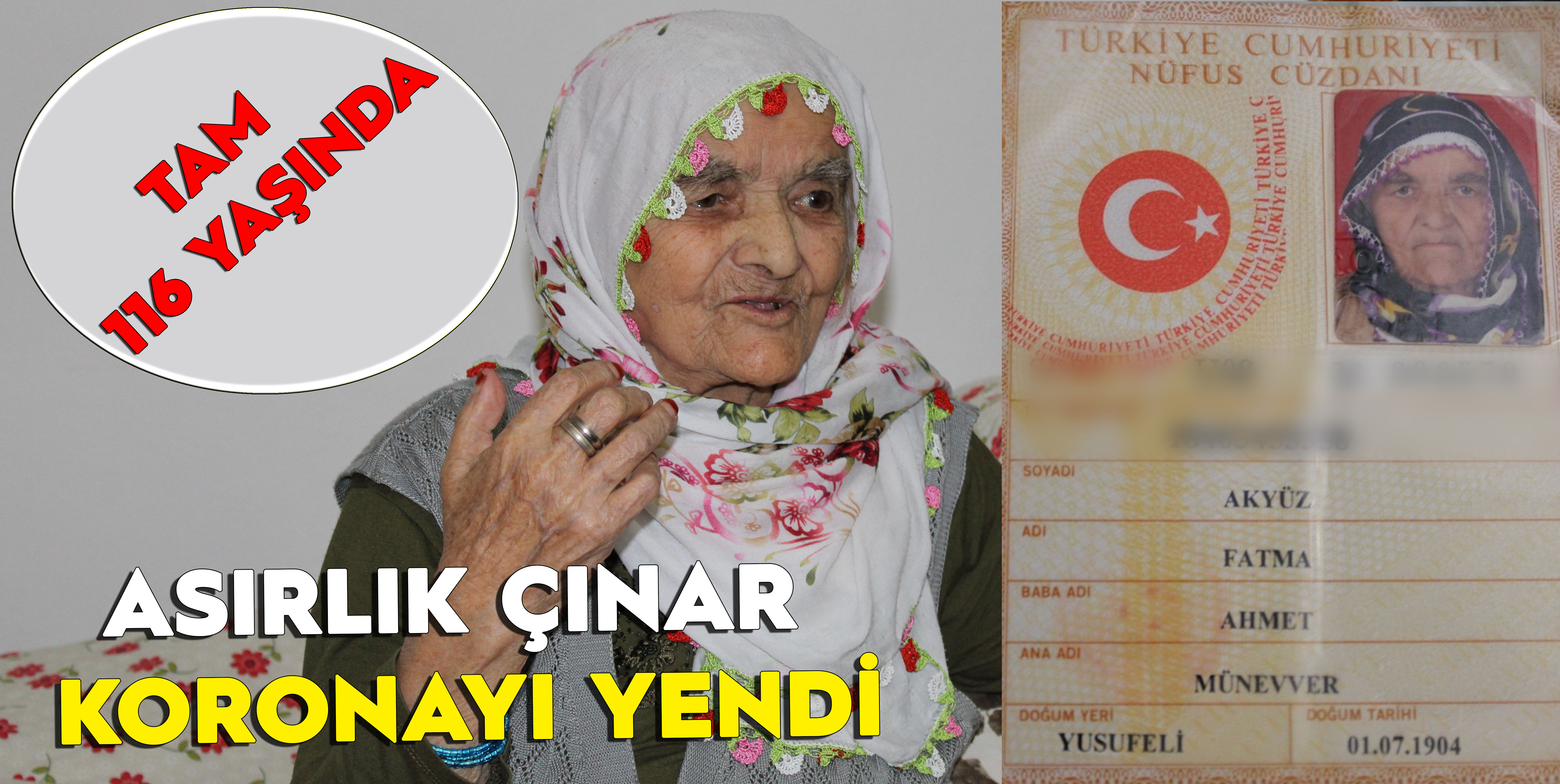 116 Yaşında Koronayı Yendi