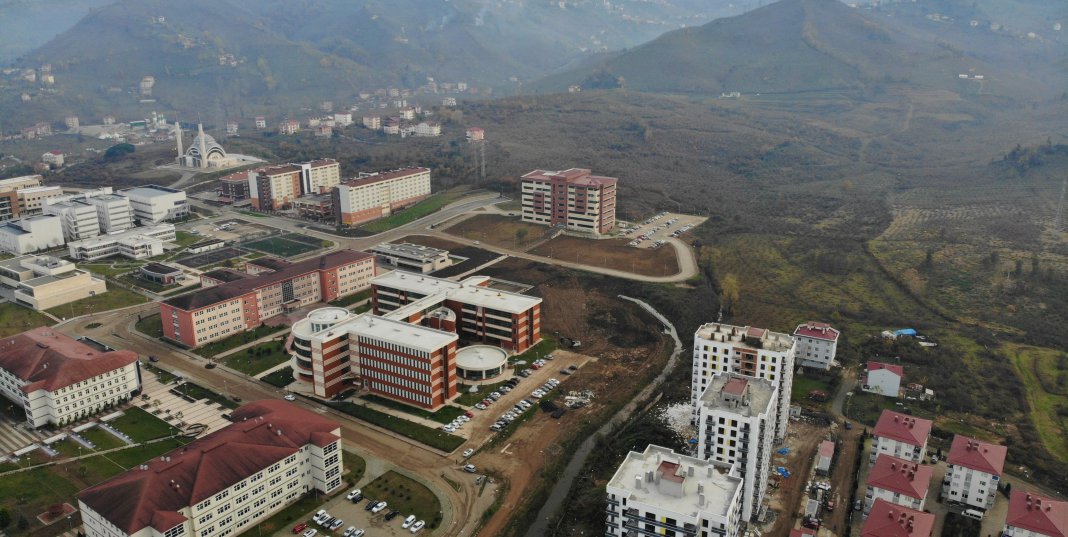 Ordu Şehir Hastanesinin Yeri Havadan Görüntülendi