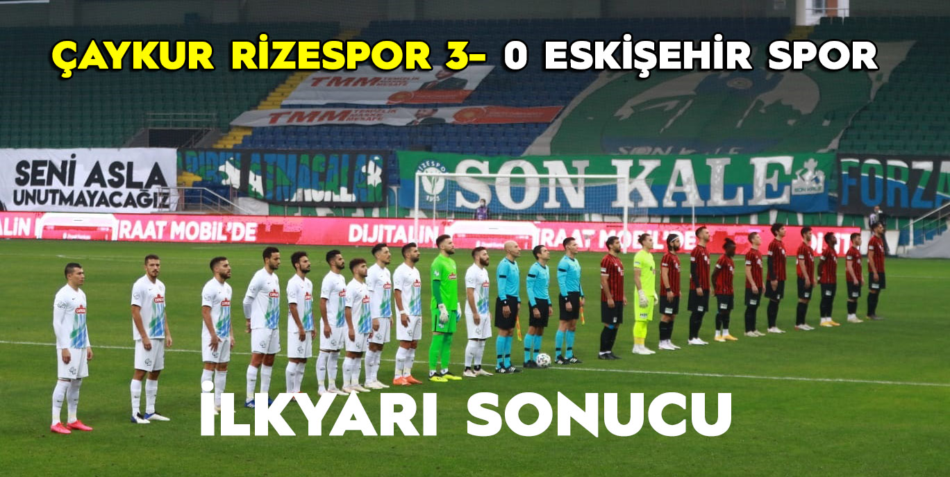 Ziraat Türkiye Kupası: Çaykur Rizespor: 3 - Eskişehirspor: 0 (İlk yarı)