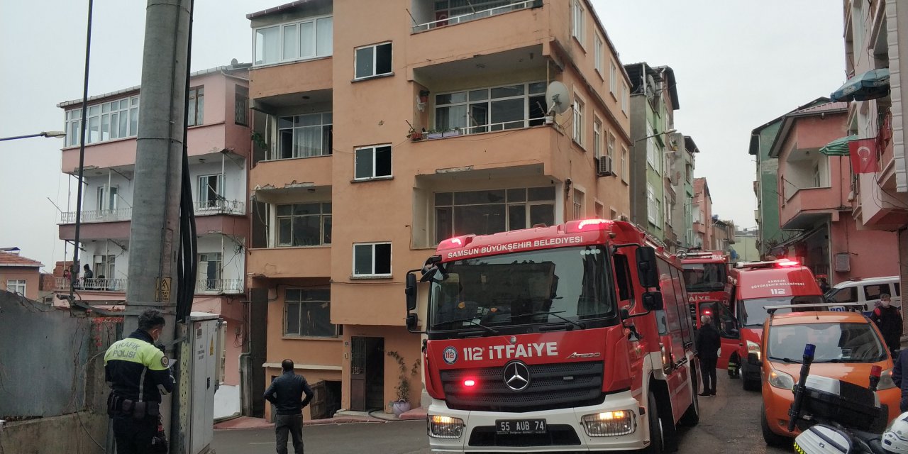 Samsun'da ev yangını