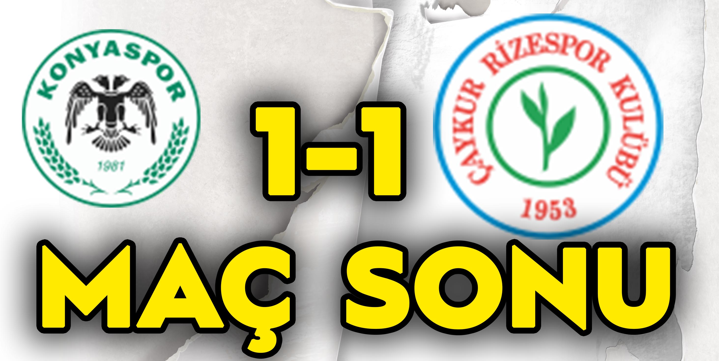 Çaykur Rizespor Konya'dan 1 puanla dönüyor.
