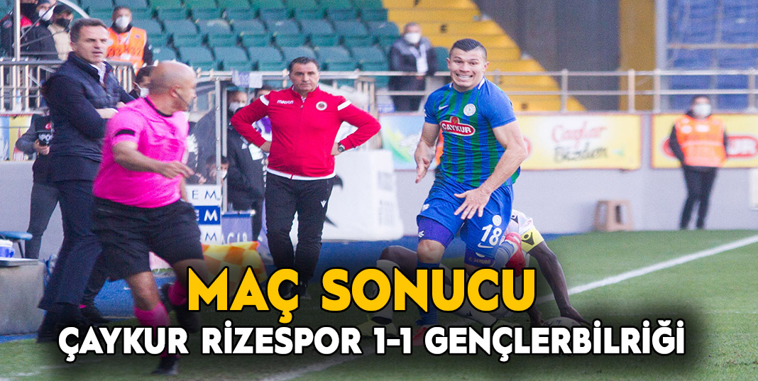 Çaykur Rizespor 3 puanı kaçırdı