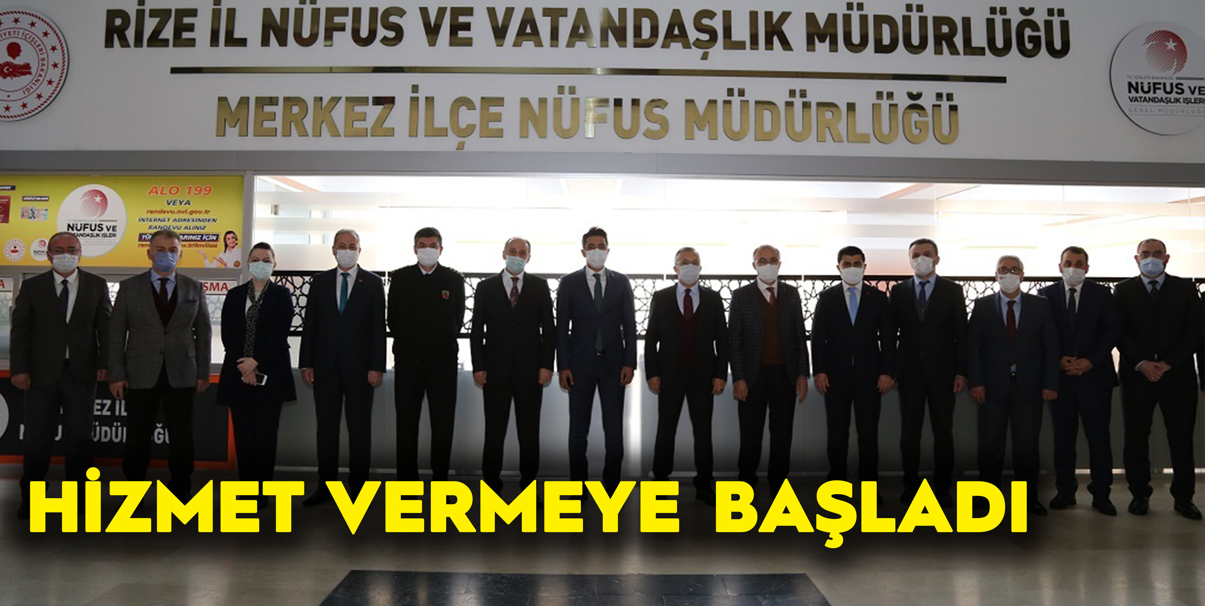 Rize İl Nüfus ve Vatandaşlık Müdürlüğü Yeni Yerinde Hizmet Vermeye Başladı