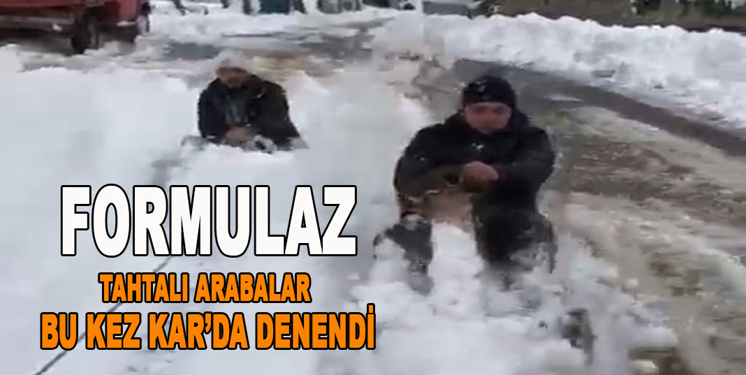 FORMULAZ TAHTALI ARABALAR BU KEZ KAR’DA DENENDİ