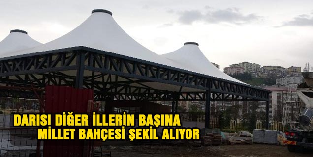Trabzon'da Millet Bahçesi Şekil Alıyor