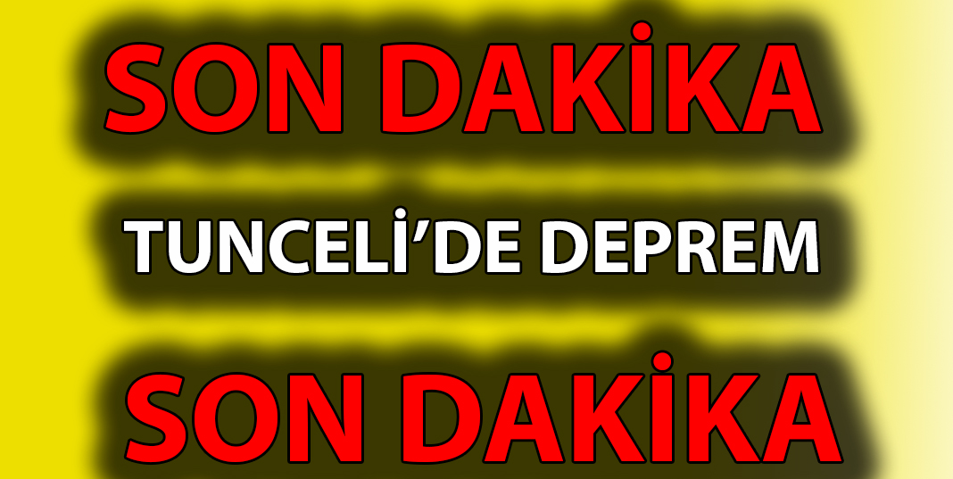 Tunceli'de 4.1 büyüklüğünde deprem meydana geldi.