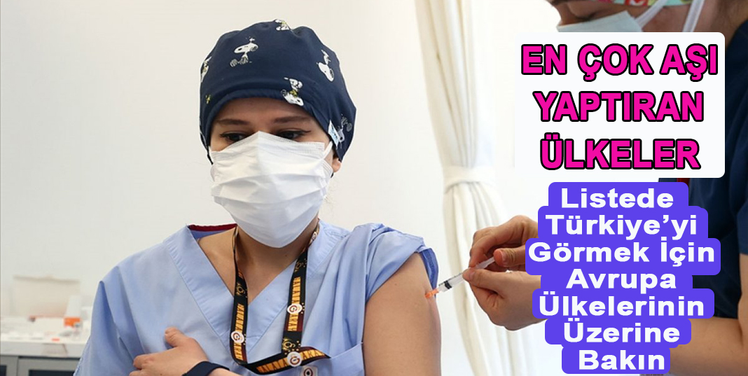 Dünyada en çok koronavirüs aşısı yaptıran 20 ülke