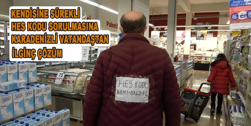 Kendisine sürekli HES kodu sorulmasına Karadenizli vatandaştan ilginç çözüm