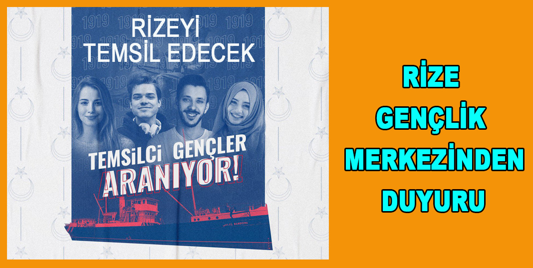 RİZE GENÇLİK MERKEZİNDEN DUYURU
