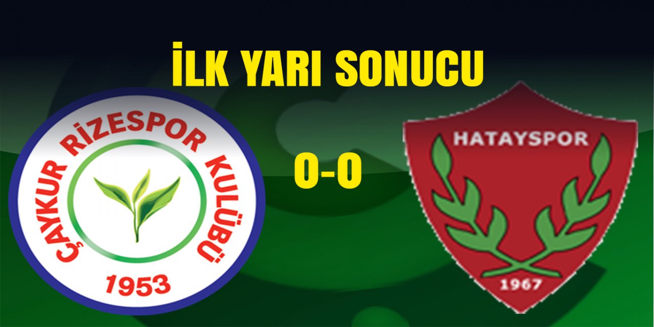 Çaykur Didi Stadyumunda İlk yarı gol sesi çıkmadı.