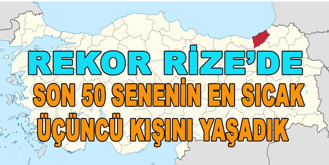 Son 50 senenin en sıcak üçüncü kışını yaşadık