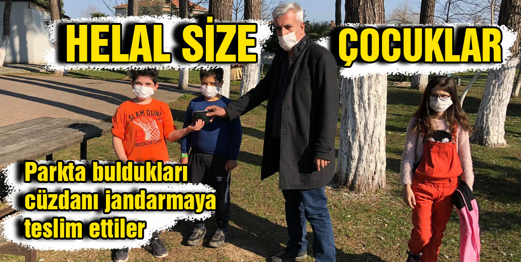 Parkta Buldukları Cüzdanı Jandarmaya Teslim Eden Çocuklar Takdir Topladı