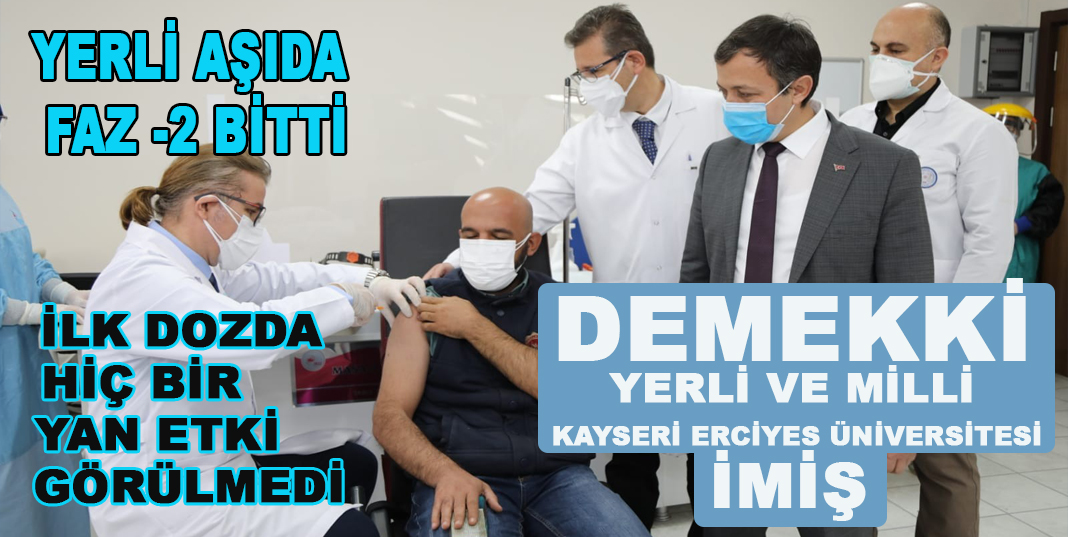 Yerli aşının Faz-2 çalışmalarında sona gelindi
