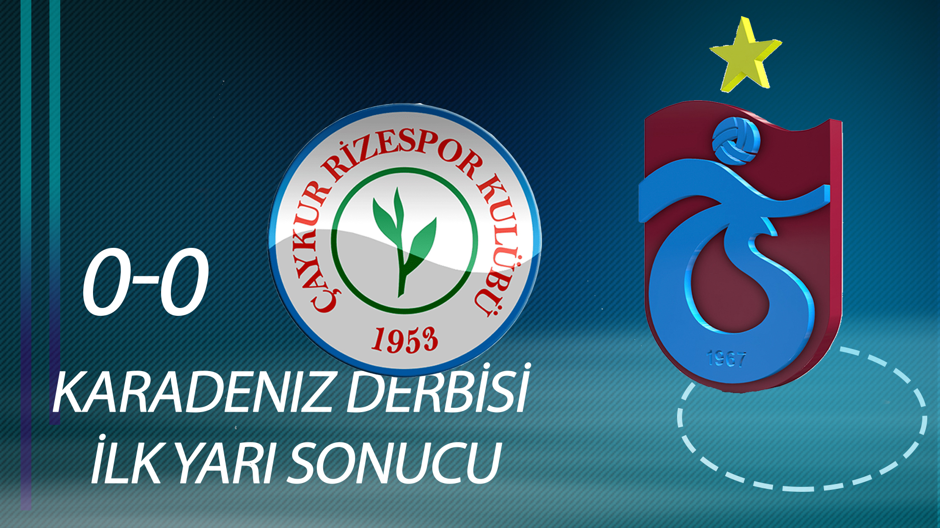 Karadeniz Derbisinde İlk yarıda gol sesi yok
